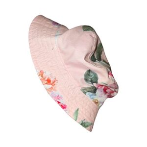 Angel Face Pink Floral baby Girl's Bucket Hat NEW 0-3 Mos